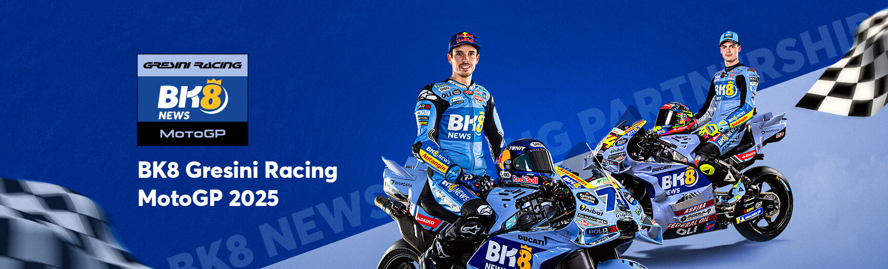 Thông báo hợp tác giữa BK8 và đội đua Gresini Racing